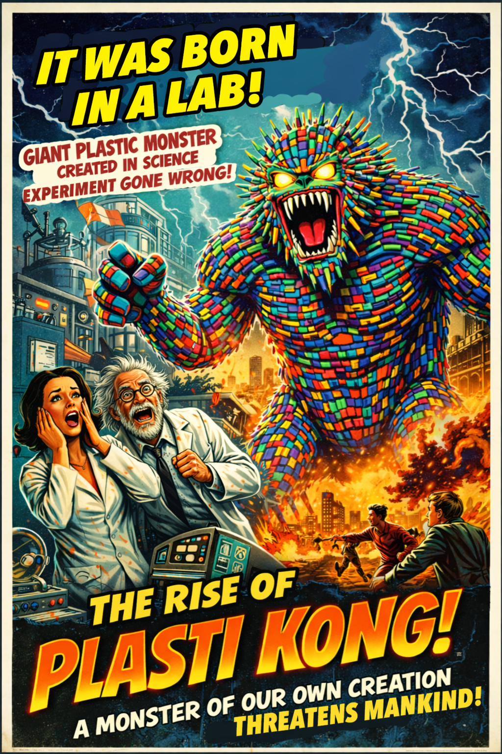 The Rise of Plasti Kong - A monster of our own creation threatens mankind